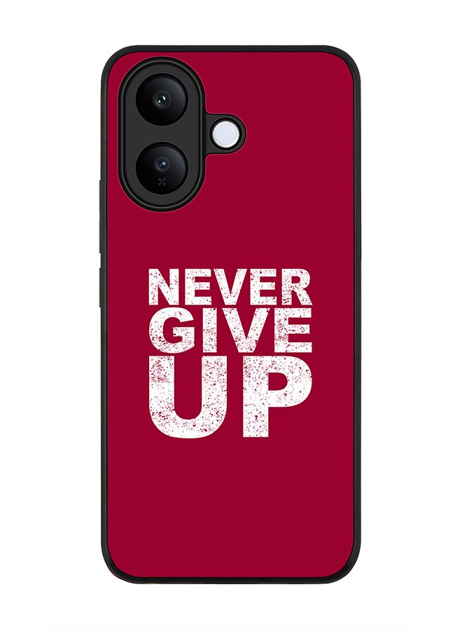 For vivo V60 Lite 5G / V60 Lite 4G Case,Slim fit Camera Protection, Shockproof Thin Phone cover  - Never ever give up
