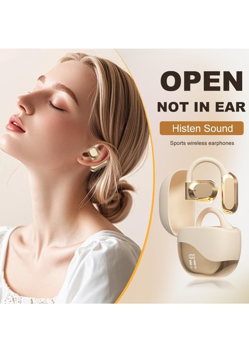 Ai Translating Ear Buds, Wireless Bluetooth Translation Earbuds Real Time Language Translator, 144 Languages Play Music Bluetooth Over-Ear for Business Learning Travel, Black