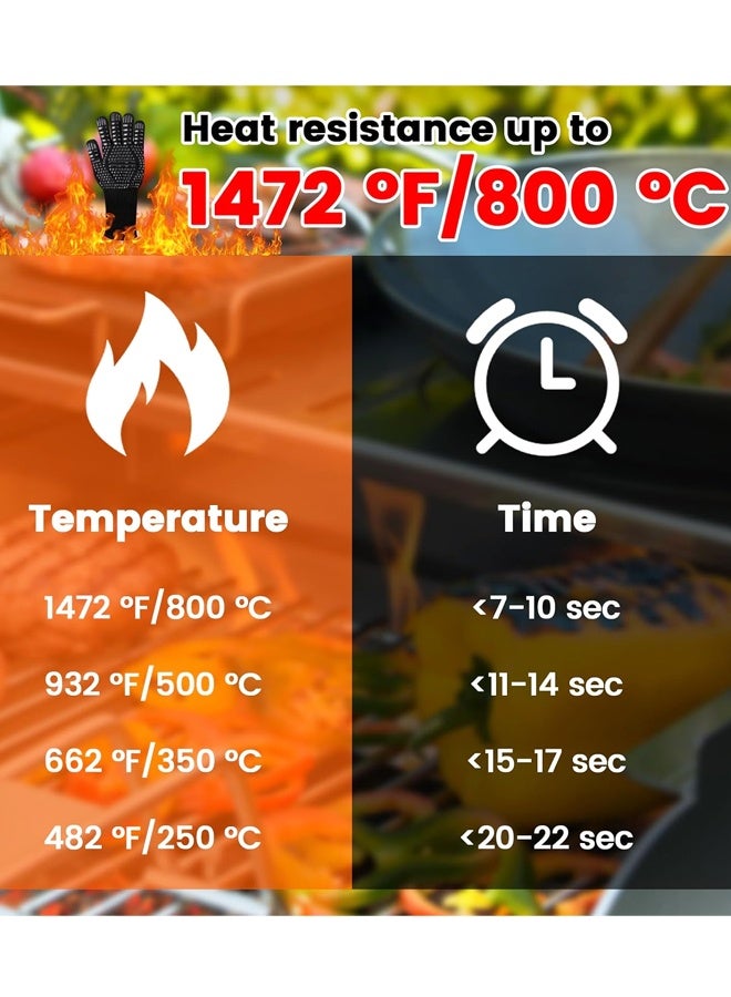 قفازات مقاومة للحرارة للفرن والشواء - قفازات سيليكون منقطة مانعة للانزلاق - مقاس واحد يناسب معظم الأحجام - مثالية للفرن والشواية والخبز والطبخ - Image 3