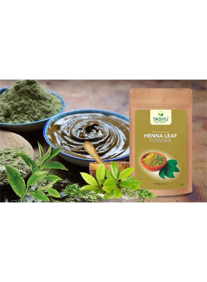 ياشو مسحوق الشعر الكركديه العضوي النقي والحناء العشبية لنمو الشعر الجاف وإصلاحه (300 جم) - Image 4