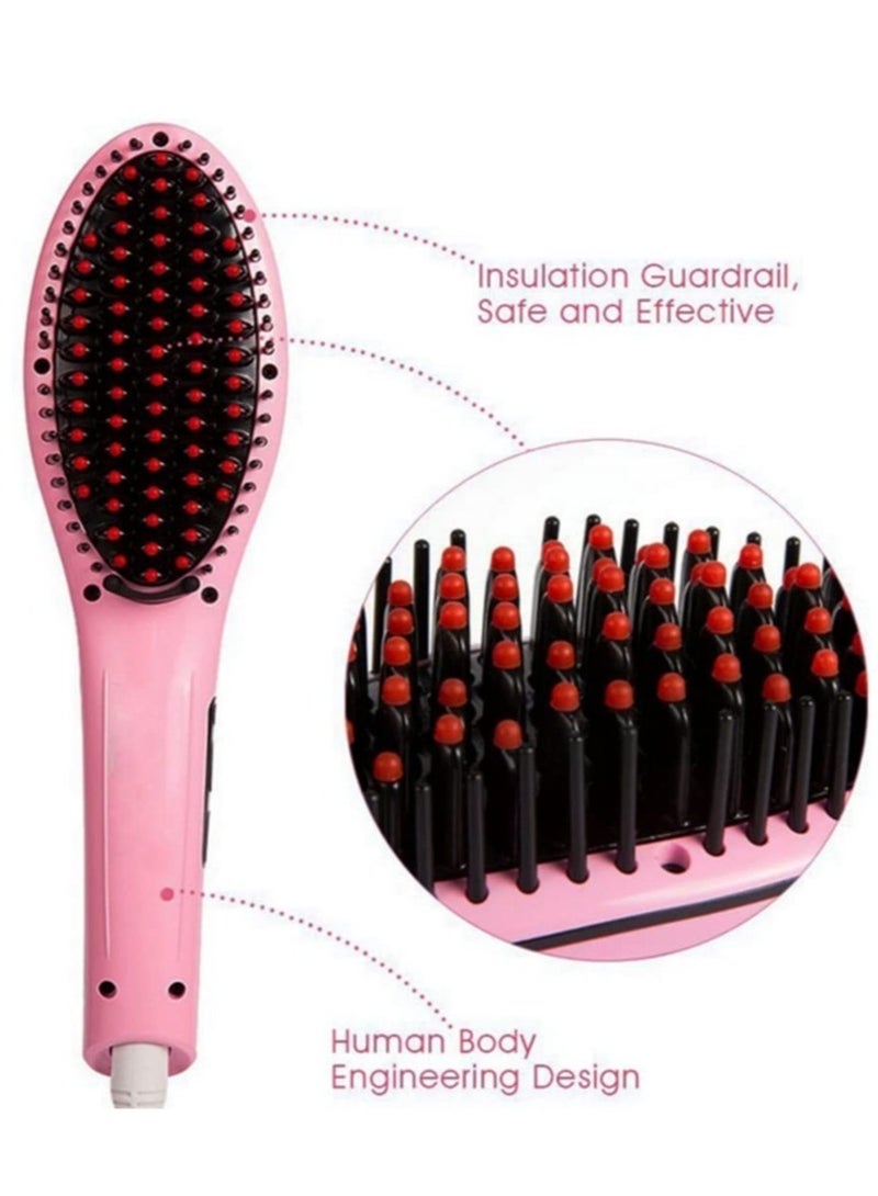 ELTRAZONE Professional Ceramic Hair Straightener Brush with Temperature Control for Women, hair straightener for women, - Image 2