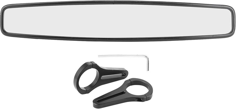 Rear View Mirror, Rearview Mirrors Plastic Stainless Steel Car Rear View Mirror Easy Installation for Rhinos ATV UTV - Image 5