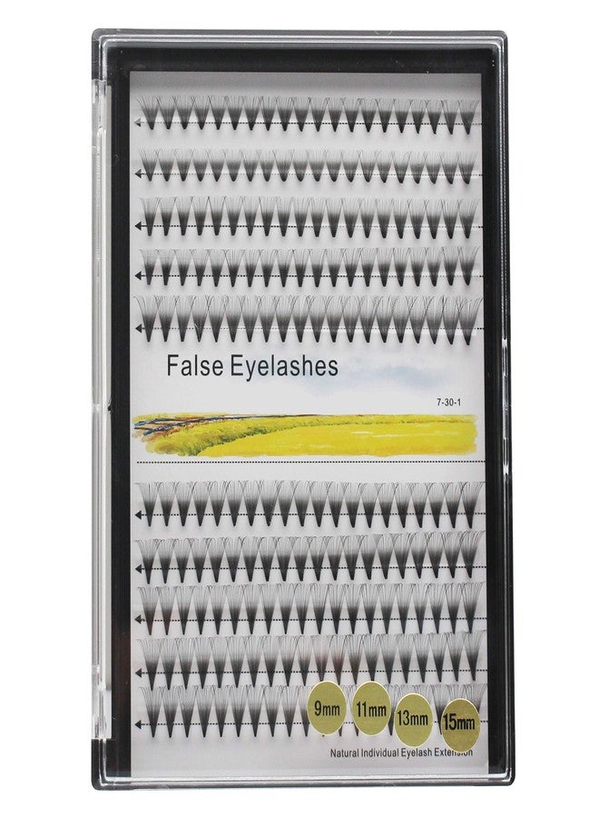 Bodermincer Lashes 20D, D Curl 14-15-16mm Mixed Nature Long Length Premade Volume Wide fans 10D Long Stem Russian Volume Professional Eyelash Extensions Faux Mink (10-12-14-16mm Mixed) - Image 3