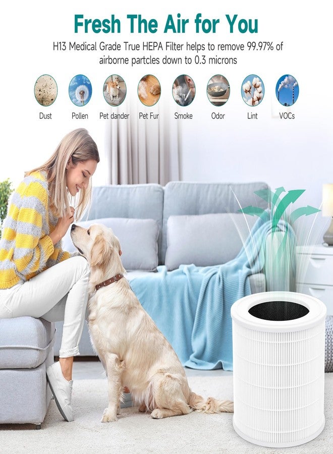 XBWW 2 Packs A2005 Replacement Filters Compatible with A2005 Air Cleaner Purifier, 3-in-1 White Basics Filter with extra 8 Pcs Aroma Pads - Image 5