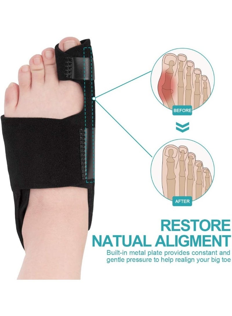 ChicAbode مُصَحِّح عقدة الإبهام للرجال والنساء، 3 قطع من مُصَحِّح إبهام كبير مع قضبان ألومنيوم، وشريط دعم لعقدة الإبهام لدعم النهار والليل - Image 2