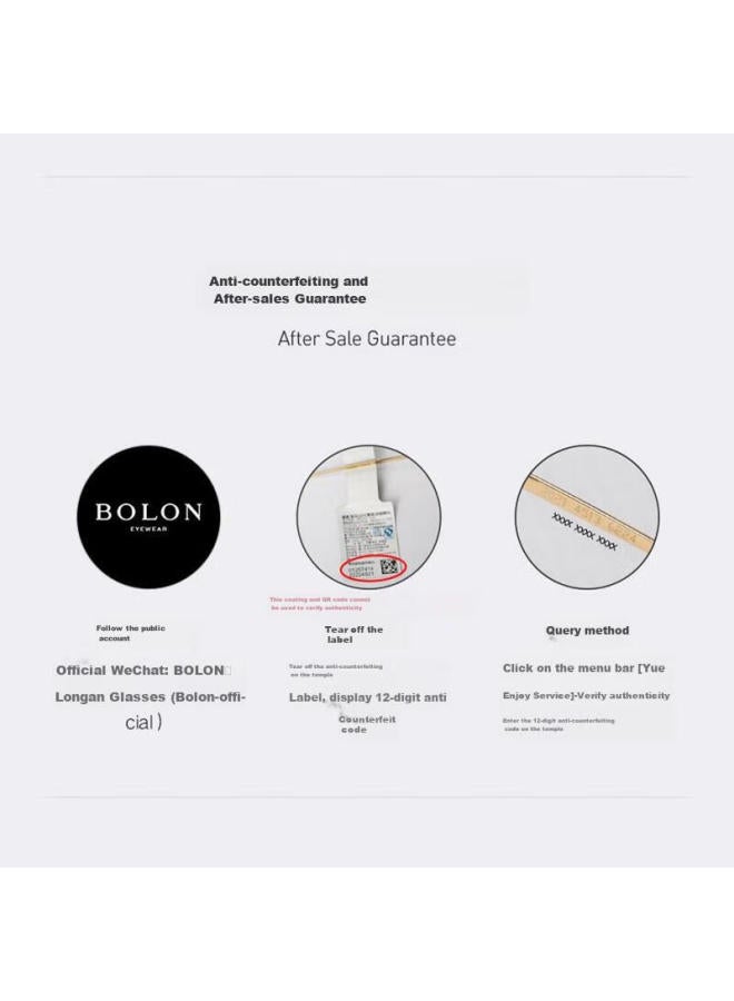 Bolon Eyeglasses Hedi'S Style, Lightweight Business Versatile Browline Optical Frame, Myopia Glasses Frame, Gift Bj6105B90 - Image 4