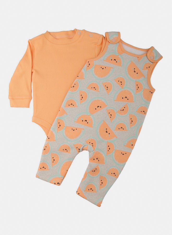 El Sayaad Baby Long Sleeves Playsuit & Dungaree (2 pcs)