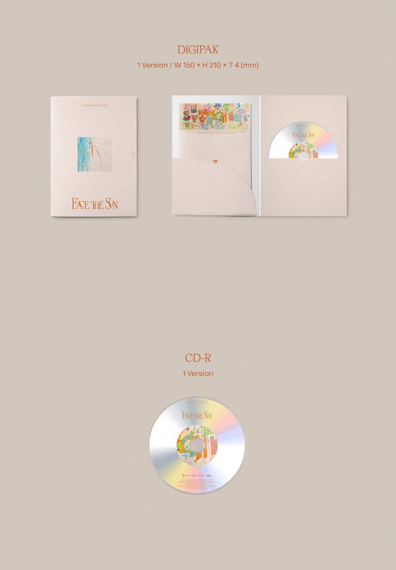PLEDIS SEVENTEEN - Face the Sun [CARAT ver.] 4th Album+Extra Photocards Set (Random ver.), 150 x 210 x 14 mm, PLD0155 - Image 4