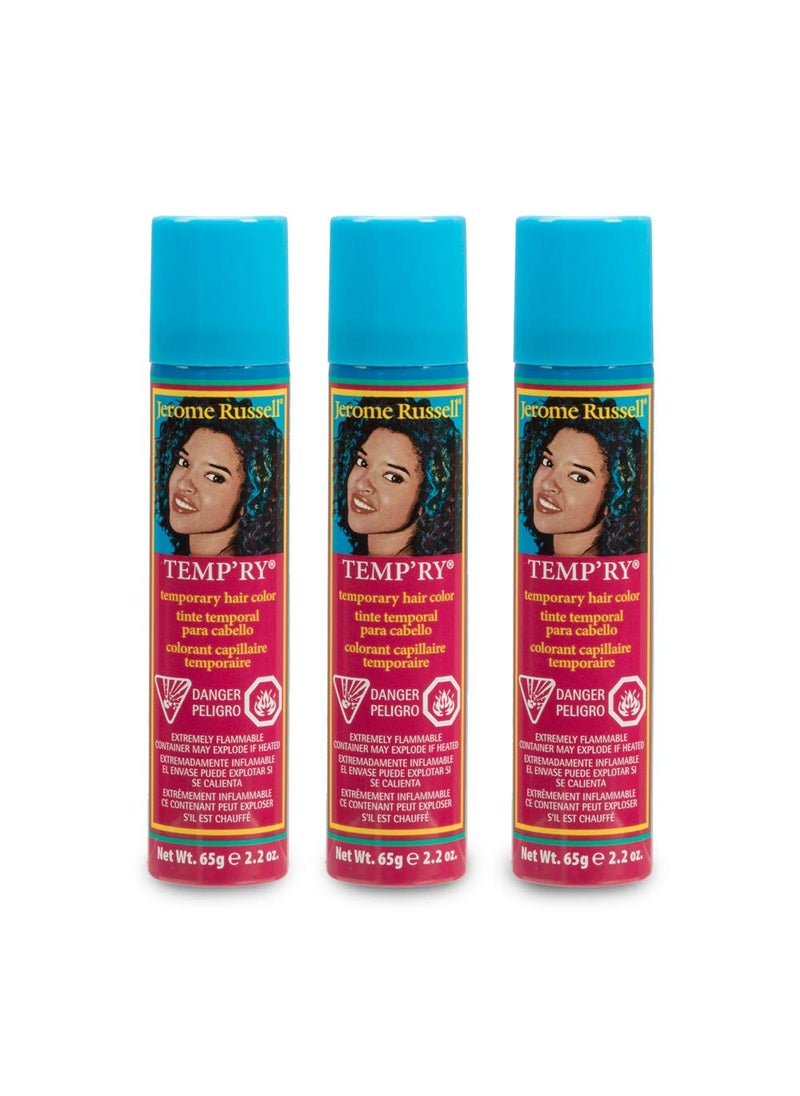 Jerome Russell - Jerome Russell Tempry Sprayon Blue Hair Color 22oz x 3 pack - Image 1