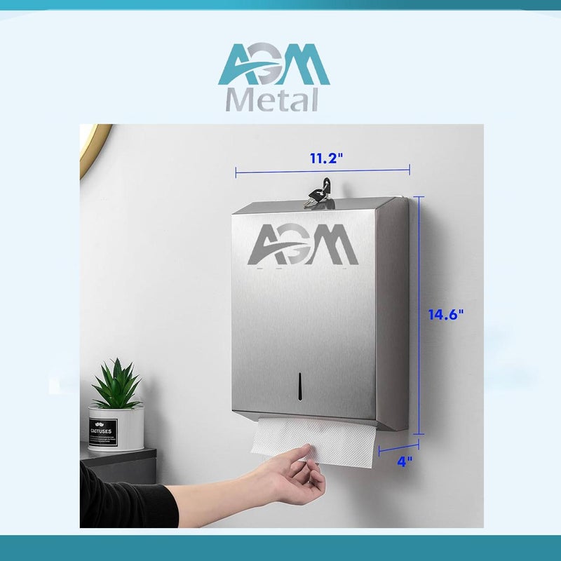 AGM موزع مناشف ورقية استانلس - Image 1