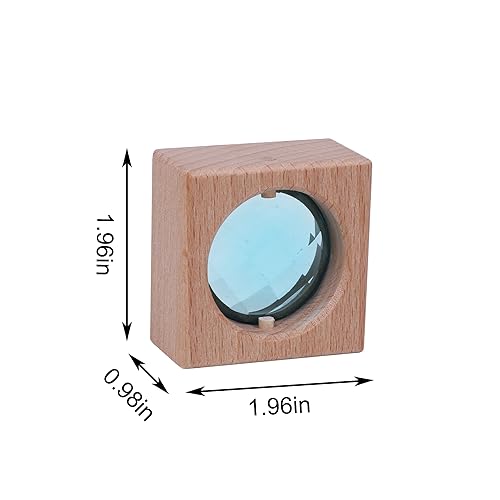 KOAICS 16PCS Acrylic Wooden Gem Blocks Sparkling Acrylic Colorful StackingToys Open Ended Play Montessori Educational Toys 16PCS Square Gem Blocks - Image 5