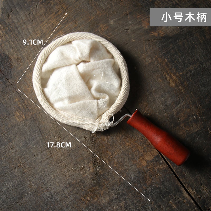 Coffee Filter Bag Stainless Steel Handle Flannel Hand Brew Coffee Filter Bag Filter Mesh Hand Brew Bag Reusable - Image 1