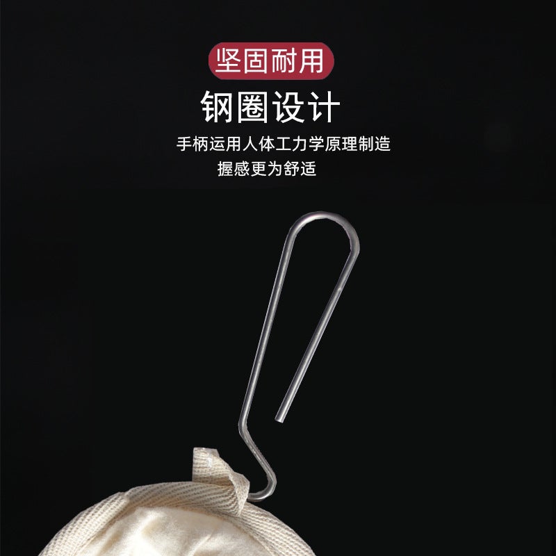 Coffee Filter Bag Stainless Steel Handle Flannel Hand Brew Coffee Filter Bag Filter Mesh Hand Brew Bag Reusable - Image 3