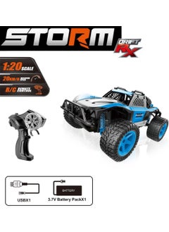Vardem Remote Control Full Function 2.4ghz Rechargeable 1:20 Storm Drift Car  - Image 2