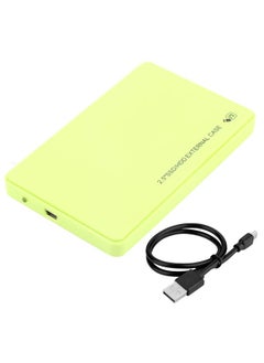Thoraya 2.5inch SATA SSD External Enclosure USB 2.0 Hard Drive Case (Green)  - Image 1