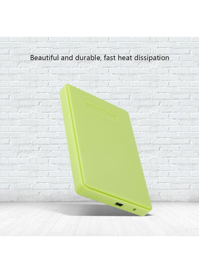 Thoraya - 2.5inch SATA SSD External Enclosure USB 2.0 Hard Drive Case (Green) - Image 1