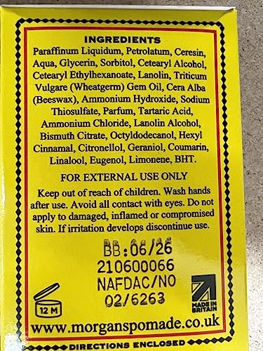 Morgans Pomade Darkens Grey Hair 100g