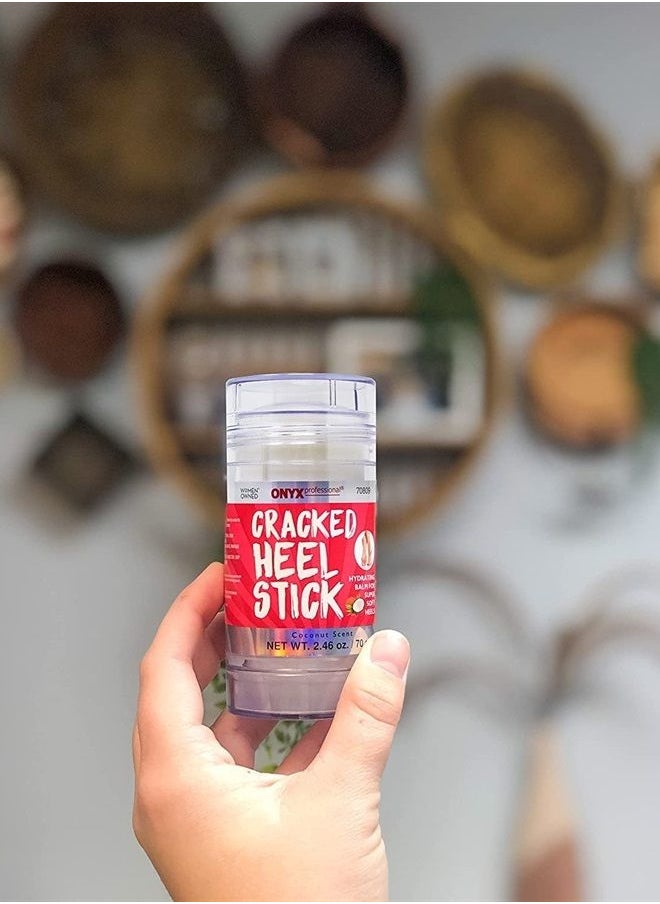 Onyx Professional - Cracked Heel Repair Balm Stick for Dry Cracked Feet Treatment - Moisturizing Heel Balm Rolls On So No Mess Like Foot Cream Foot Lotion - Rescues Cracked Feet for Skin So Soft - Image 1