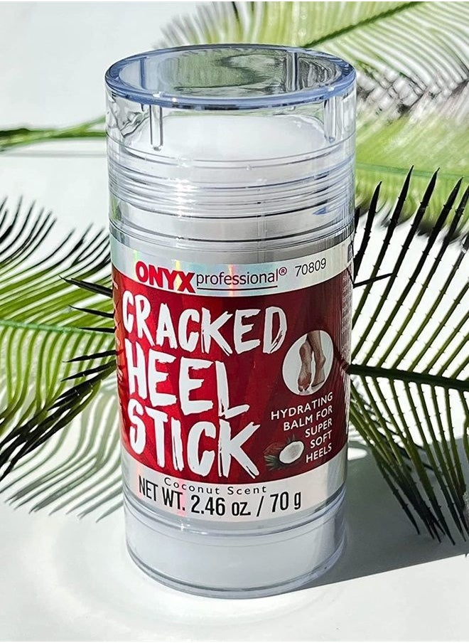 Onyx Professional - Cracked Heel Repair Balm Stick for Dry Cracked Feet Treatment - Moisturizing Heel Balm Rolls On So No Mess Like Foot Cream Foot Lotion - Rescues Cracked Feet for Skin So Soft - Image 1