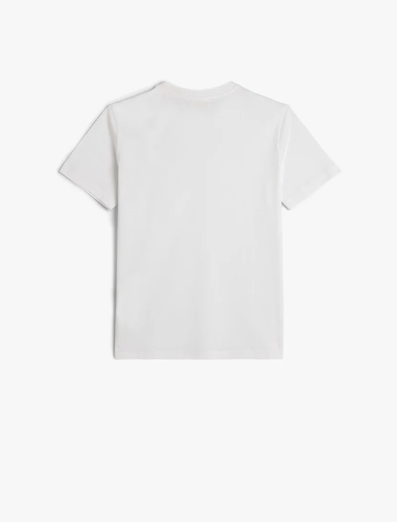 كوتون Solid Short Sleeves Casual T-Shirt