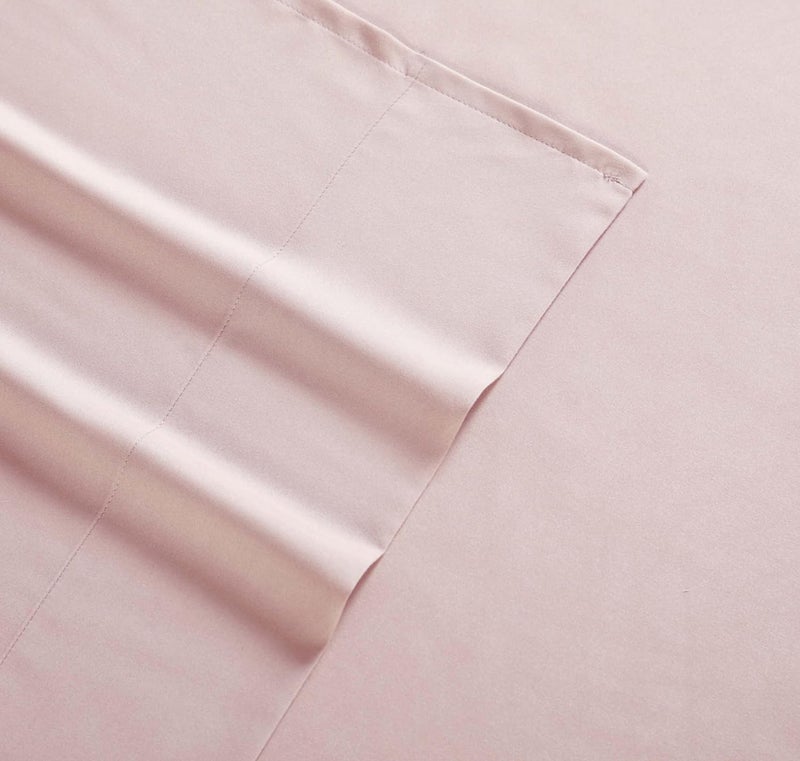TRULY SOFT Everyday Sheet Set Blush Polyester 3-Piece Twin XL Sheet Set, Solid Color Themed, Adult Bedding, Oeko-TEX Certified - Image 2