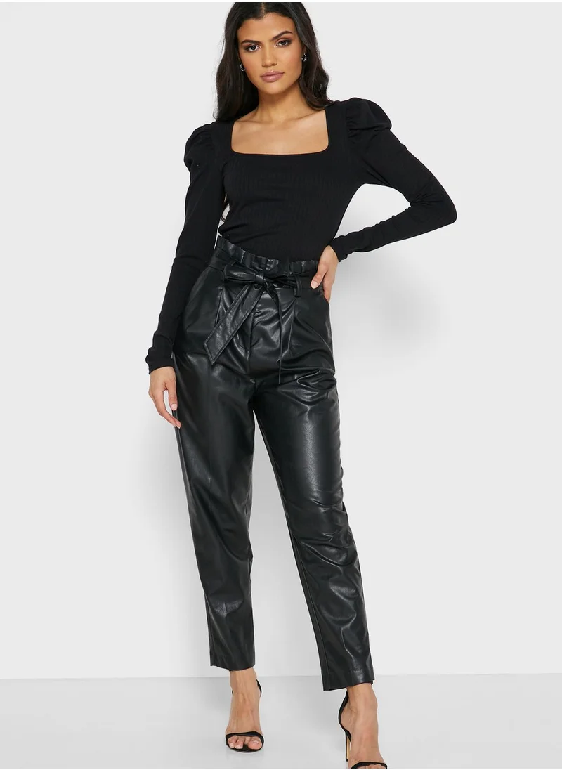 VERO MODA Square Neck Ribbed Top