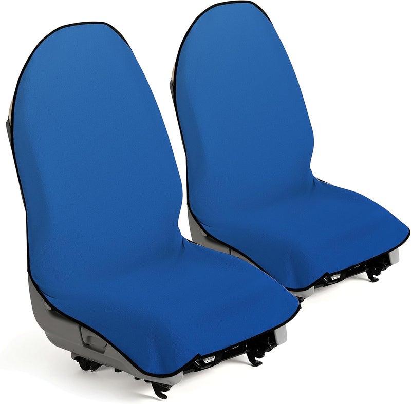 lebogner Car Seat Towel Cover for Post Gym Workout, Running, Swimming, and Hiking, 2 Pack Universal Fit Anti-Slip Waterproof Sweating Bucket Seat Protector for Cars, SUVs and Trucks - Image 1