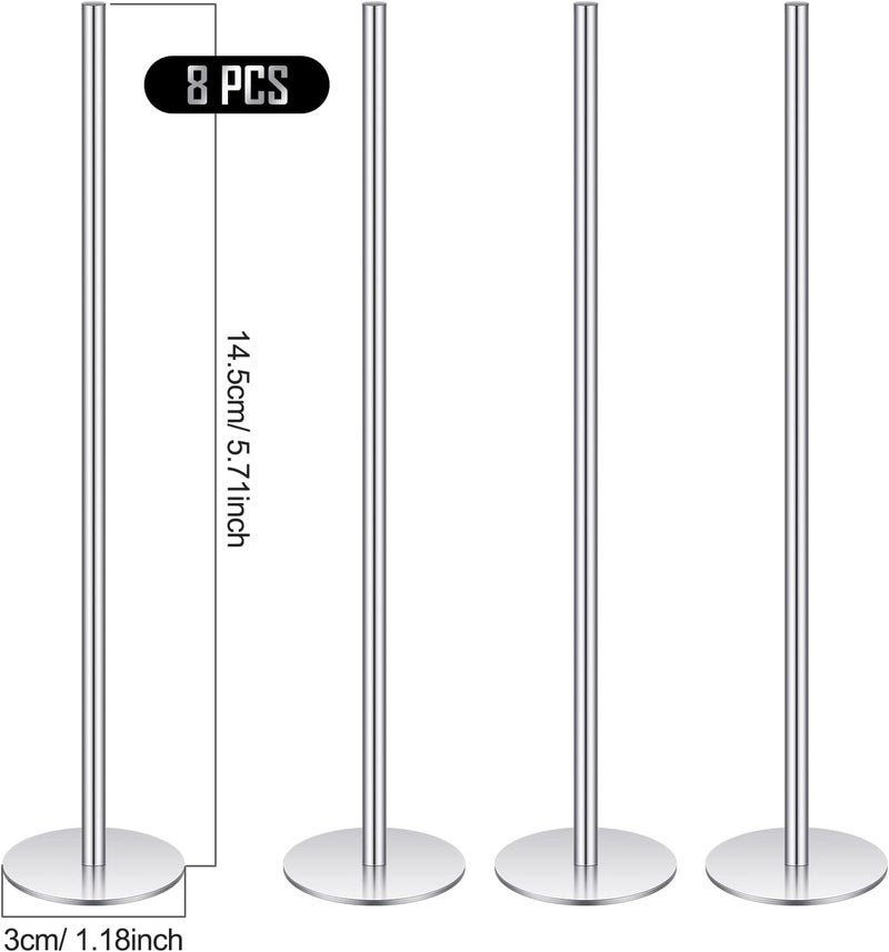 Jutom Cake Heating Rod 5.71 Inch Sliver Baking Nails for Baking Stainless Steel Heating Core for Cakes Stick Supplies(8 Pcs) - Image 2