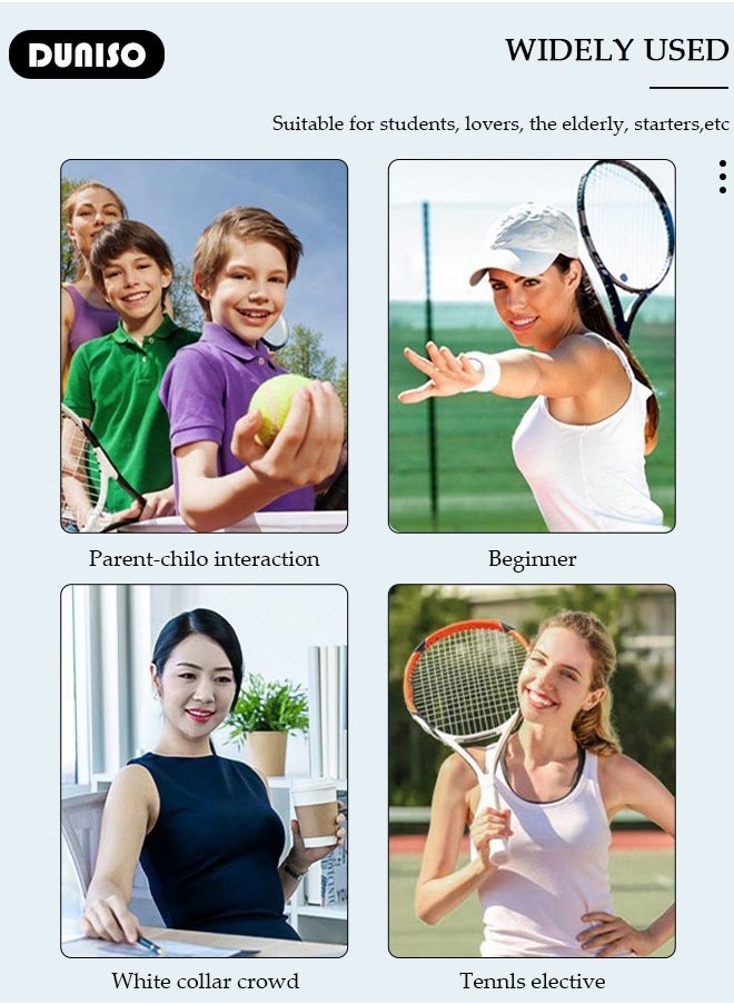DUNISO - Single Tennis Racket Set for Student Training Tennis and Beginners of 1 Tennis Racquet Lightweight Including 1 Tennis Balls 1 Non-slip Hand Glue 1 Tennis Bag and 1 Water Injection Base - Image 1