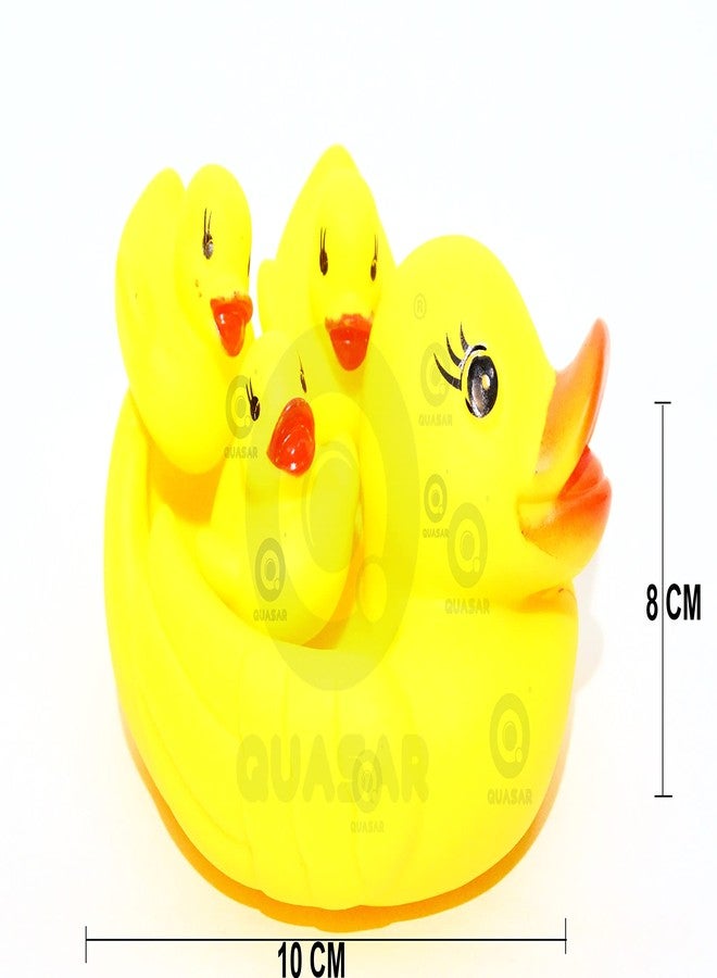 Quasar Duck Chu Chu Made in Safe Non-Toxic Silicone Rubber Rattle for Children Toddler Infant Products Born Baby First Toys - Image 2