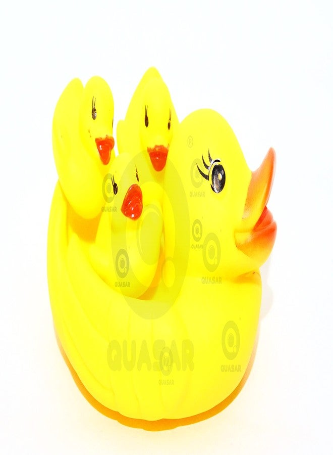Quasar Duck Chu Chu Made in Safe Non-Toxic Silicone Rubber Rattle for Children Toddler Infant Products Born Baby First Toys - Image 3