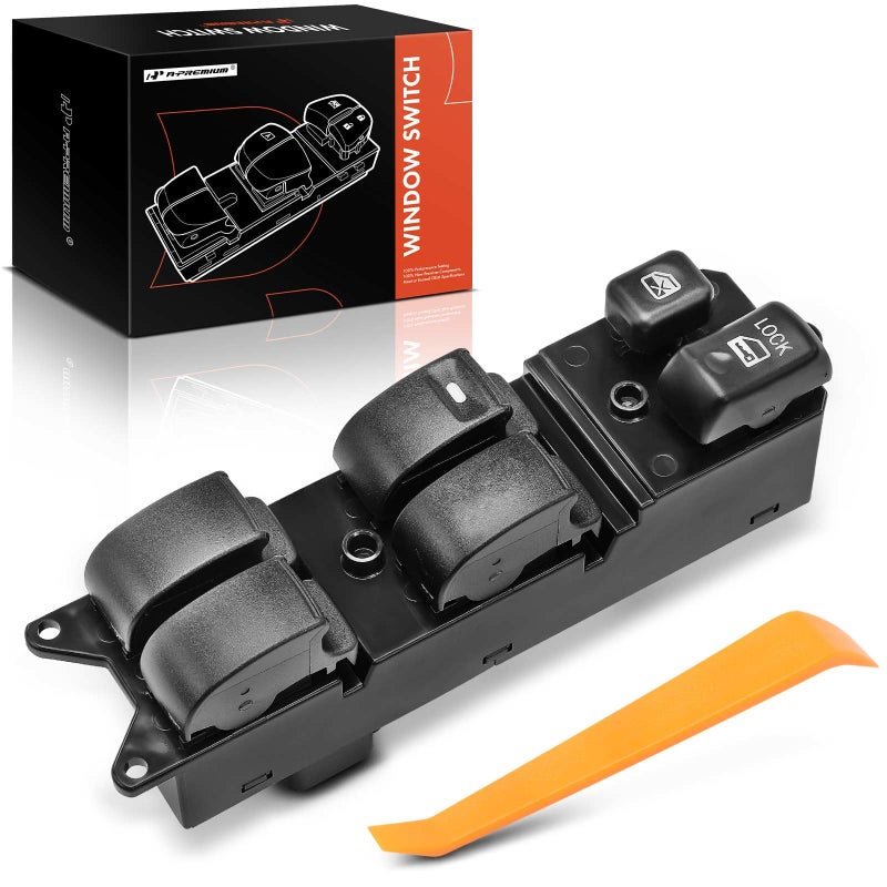 A-Premium APremium Master Power Window Switch Compatible with Mitsubishi Lancer 20082015 L4 20L 4Door Sedan Front Left Driver Side Replace 8608A068