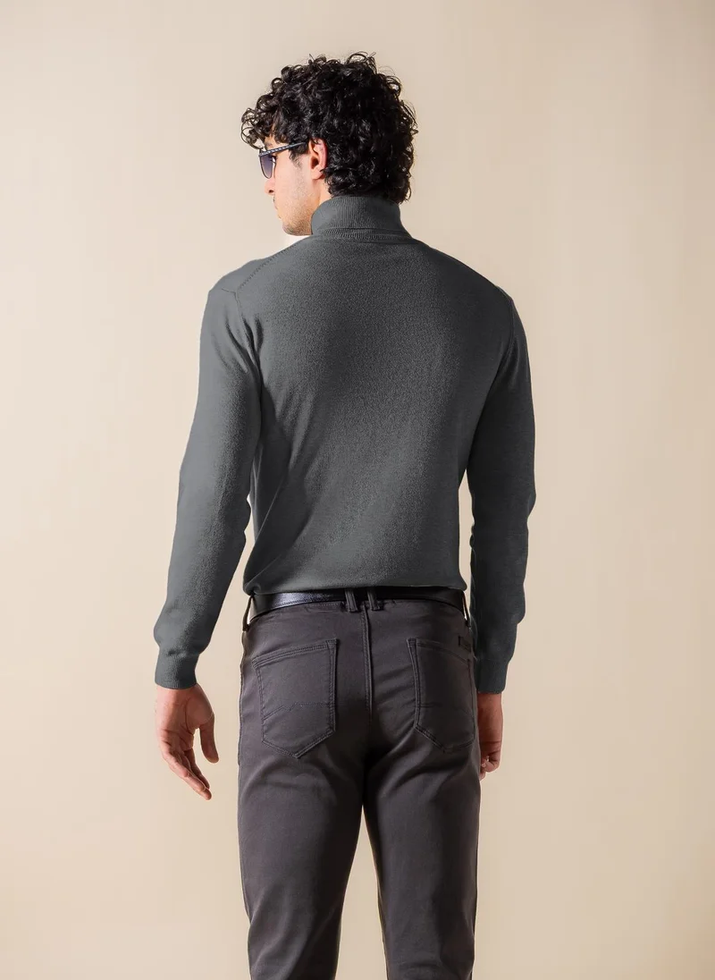 شايبس كنزة صوفية بياقة عالية