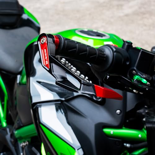MOWOK Fit for Suzuki GSX-R 750 GSXR 600 1000 GSXR750 GSXR600 GSXR1000 GSX-R750 Motorcycle Clutch Brake Lever Guards Hand handguard Handlebar Protector (Red) - Image 2