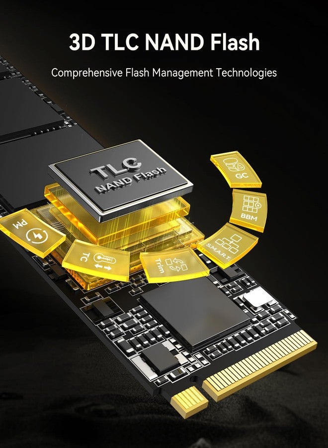 أوريكو قرص صلب صناعي ORICO SSD M.2 NVMe SSD سعة 1 تيرابايت، محرك PCIe 4.0 بسرعة قراءة 7100 ميجابايت/ثانية، TLC NAND، أمان بيانات متقدم ومبدد حراري مبتكر، لأجهزة الكمبيوتر الصناعية والكمبيوتر المحمول الشخصي وPS5 - IG740PRO - Image 4