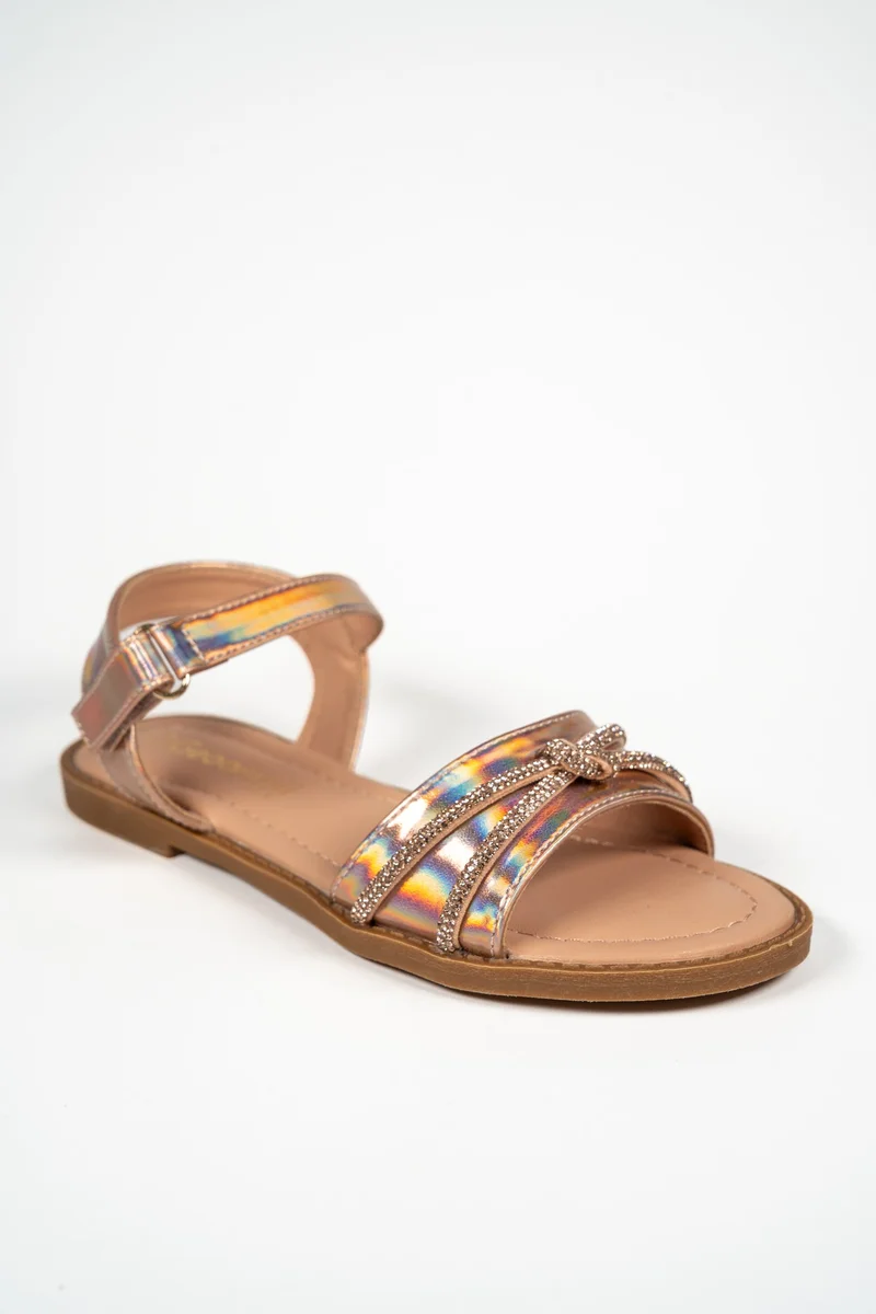 جيومني صنادل جيومني للبنات – صنادل مريحة ومريحة للأطفال، والبنات قبل المراهقة والصغيرات للمدرسة، واللعب والملابس اليومية