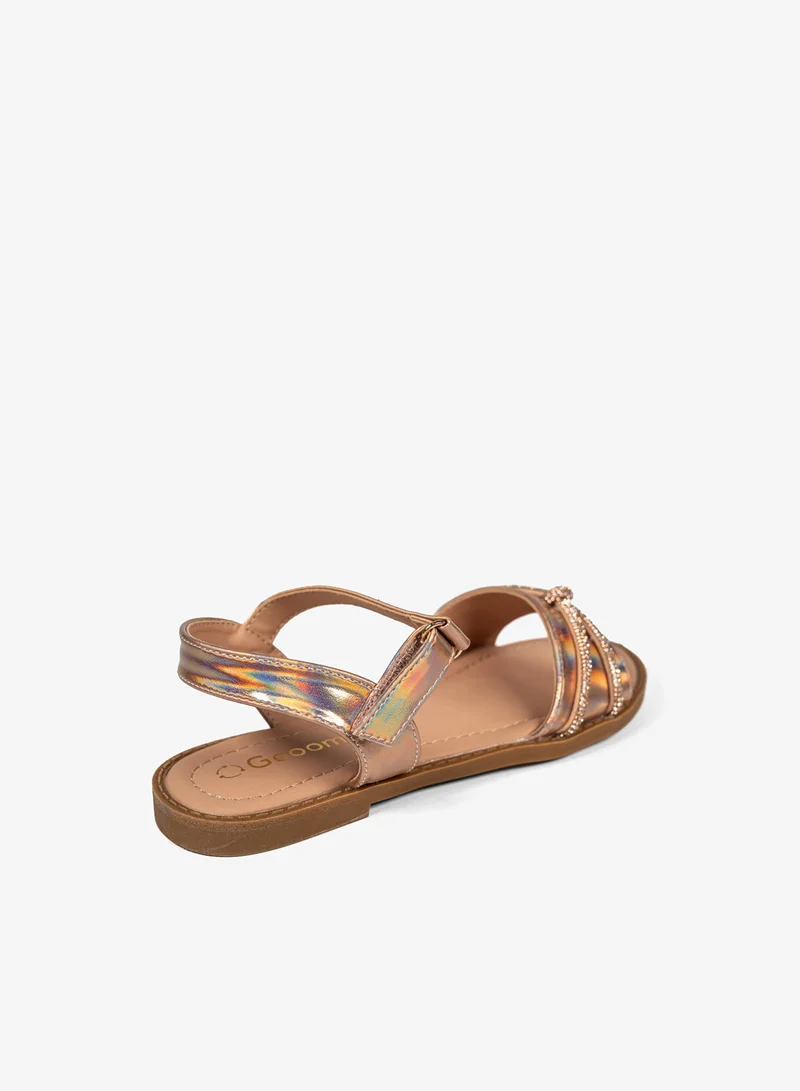 Geoomnii GOLD Geoomnii Girls’ Sandals – Comfortable Casual Sandals for Children, Pre-Teen & Junior Girls for School, Play & Everyday Wear for Women | Best Price UAE