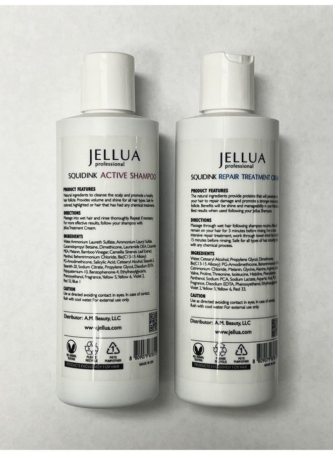 Jellua Squidink Active Shampoo And Repair Treatment Cream 8.0 Oz Duo - Image 3