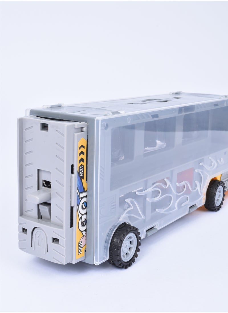FUN MOMENT - Car Transporter Truck 3 Mini Cars and Truck - Image 1