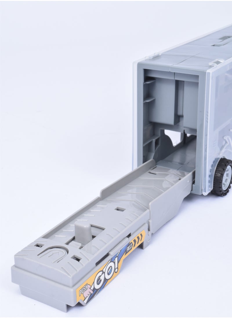 FUN MOMENT - Car Transporter Truck 3 Mini Cars and Truck - Image 1