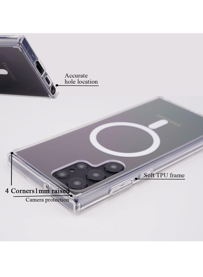 TIGER Magnetic Clear Case for Samsung Galaxy S22, Slim Bumper, Magsafe-Compatible with Card Wallet & Wireless Charger, Shockproof Screen & Camera Protection – Durable & Stylish Phone Case  - Image 2