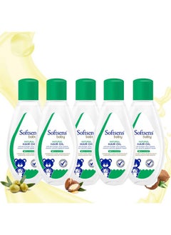 Softsens Baby - Natural Hair Oil | Enriched With Natural Oils Of Argan | Free From Parabens, Sulfates And Harmful Chemicals (Pack Of 5)  - Image 1