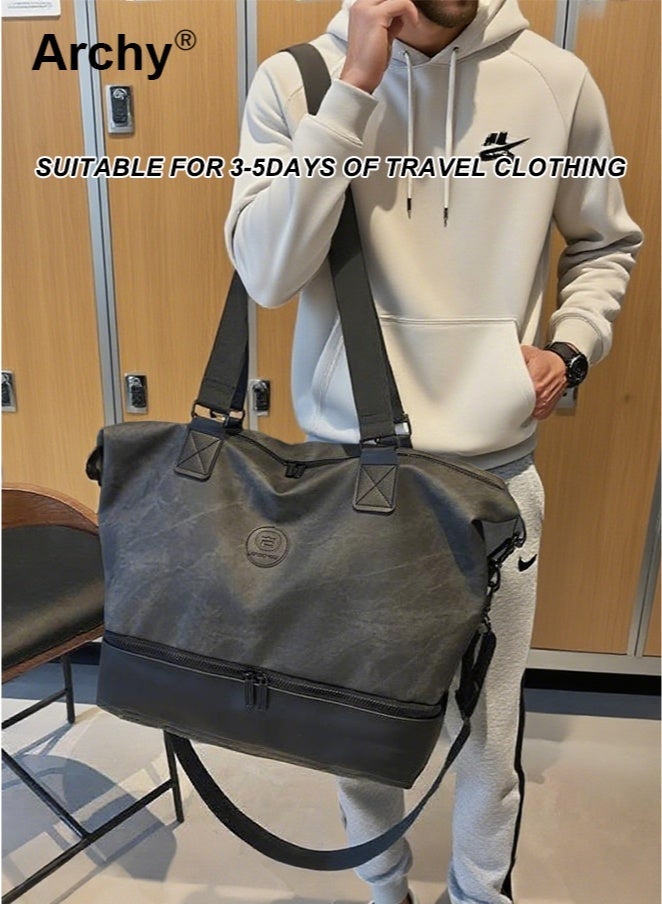 Archy Unisex Large-Capacity Travel & Gym Bag - Dry-Wet Separation, Durable Material for Short Trips, Fitness, Maternity Prep - Image 1