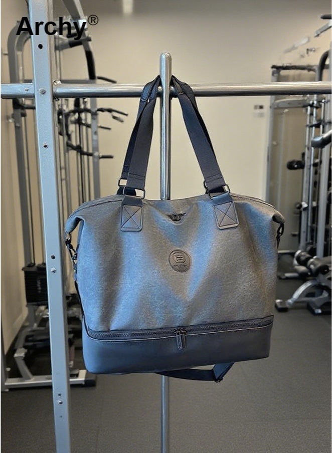 Archy Unisex Large-Capacity Travel & Gym Bag - Dry-Wet Separation, Durable Material for Short Trips, Fitness, Maternity Prep - Image 3