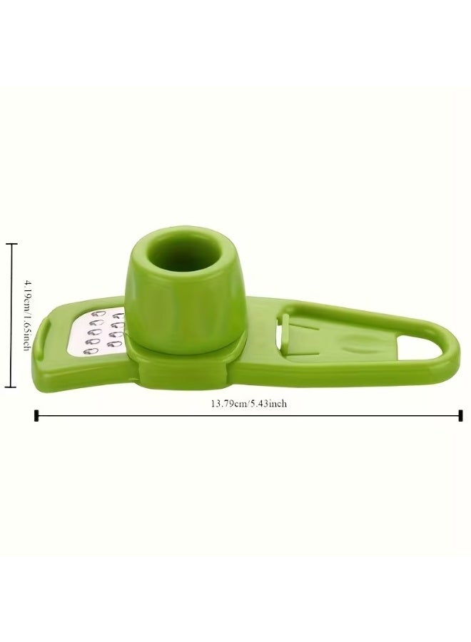 Goolsky 1pc Mini Garlic Grinder Creative Garlic Press Kitchen Garlic Mash Manual Garlic Mashing Green Kitchen Gadgets Outdoor picnic and barbecue tools - Image 4
