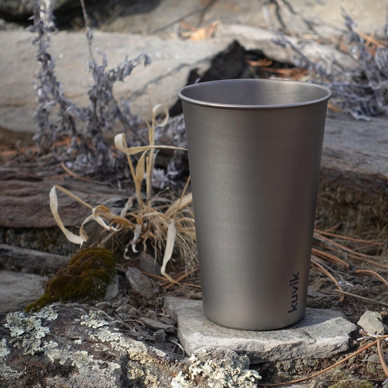 Kuvik Titanium Cup 500ml (16.9 oz) - Ultralight and Compact Cup for Backpacking, Camping, and Home - Image 3