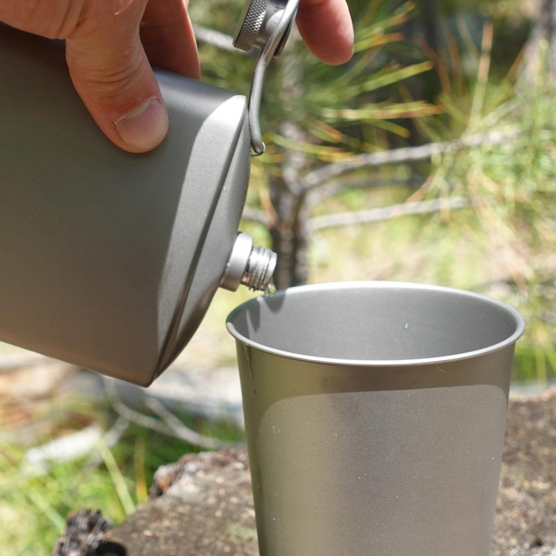 Kuvik Titanium Cup 500ml (16.9 oz) - Ultralight and Compact Cup for Backpacking, Camping, and Home - Image 4