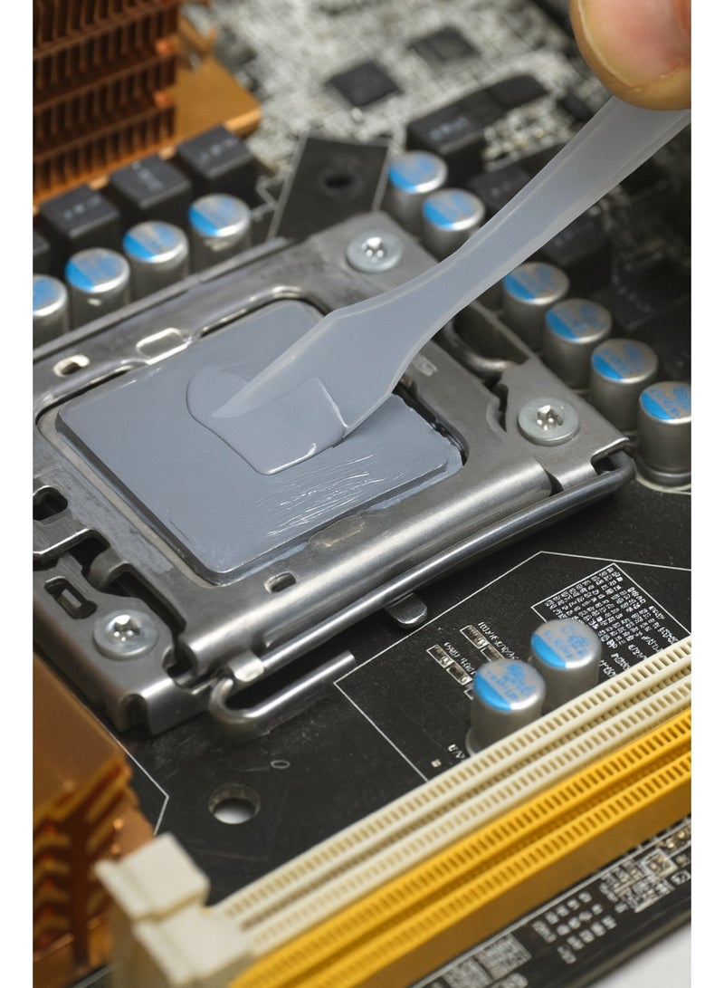 هالنزي معجون حراري عالي الأداء Halnziye HY-P13، ناقلية 5 واط/م·ك، مركب احترافي لتبريد وحدة المعالجة المركزية والرسومات والرقائق، مزود بمحقنة، هيكل فولاذي متين، قبضة مريحة، مثالي لبناة الحواسيب والفنيين - Image 5