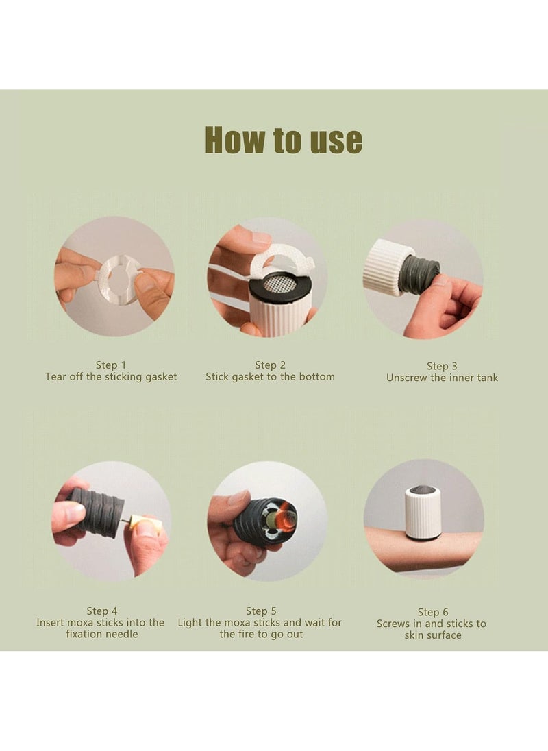 Temperature Control Mini Moxibustion Box, Portable Home Use Moxibustion Jar, Moxa Stick On-the-Go, Adjustable Temperature Moxibustion Therapy Box, Gift Choice (1 Piece)