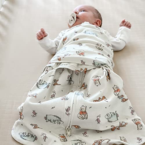 HALO Disney Baby 100% Cotton Sleepsack Swaddle, 3-Way Adjustable Wearable Blanket, TOG 1.5, Winnie Frolic, Newborn, 0-3 Months - Image 4